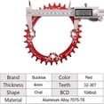 thumbnail image 5 of BUCKLOS 104 BCD Mountain Bike Single Speed Crankset 170mm MTB Square Taper Crankset and Chainring, 5 of 7