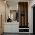 thumbnail image 7 of Wall Trim Molding, Peel and Stick Stainless Steel, Flexible Self-Adhesive Metal Trim for Mirror Frame, Fireplace and Microwave Gap Filler, Brushed Black, 7 of 7