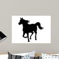 thumbnail image 1 of Horse Silhouette Wall Decal Sticker, Wallmonkeys Peel & Stick Vinyl Graphic (24 in W x 17 in H), 1 of 4