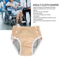 thumbnail image 4 of Adult Cloth Diaper Excellent Absorbency Leak Proof Size L, Adjustable and Reusable, Orange, Made of Pure Cotton, Suitable for Elderly Incontinence Care, 4 of 7