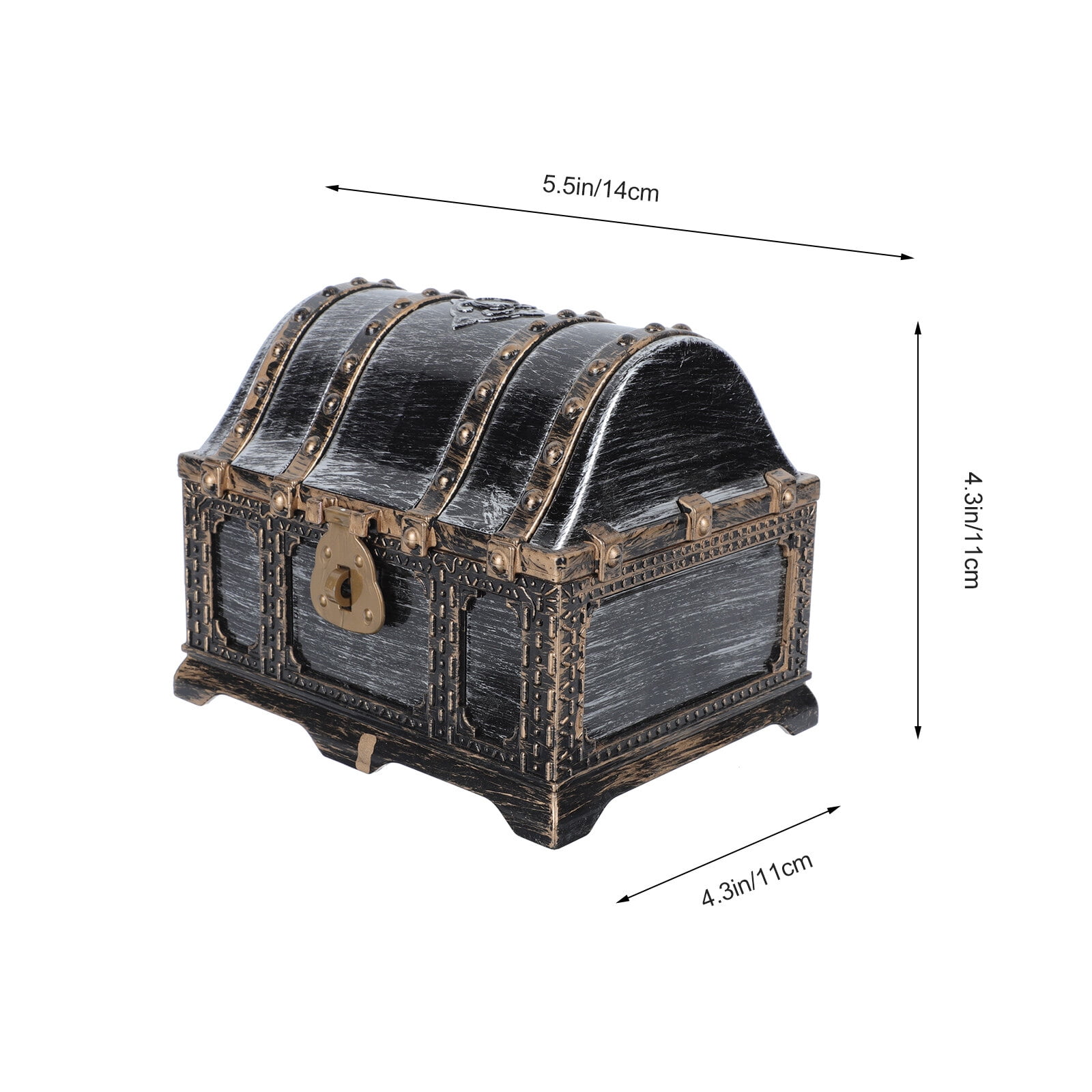 1pc Pirate Treasure Chest Children's Treasure Chest Retro Plastic