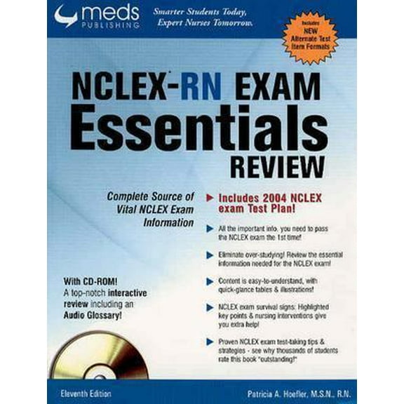 Pre-Owned Nclex-rn Exam Essentials Review: Complete Source Of Vital Nclex Exam Information (Paperback) 156533048X 9781565330481
