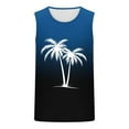 thumbnail image 2 of Tanques para Hombre para la Moda de Verano Casual Solto Chaleco Impresión Deportivo Cuello Redondo Tanque, Poliéster de Algodón, 2 of 3