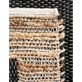 thumbnail image 5 of Unique Loom Chindi Jute Collection Area Rug (2' x 3' 1" Rectangle Black/Navy Blue), 5 of 12