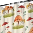 thumbnail image 3 of Orange Mushroom Grass Light Pattern Shower Curtain 36"x72" ,Bathroom Decorative Shower Curtains Set with 12 Hooks,Modern Waterproof Washable Shower Curtain, 3 of 6
