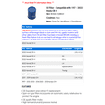 Honda CRV Oil Filter 19972022, SpinOn, OE Quality, High Temp & Pressure Tested