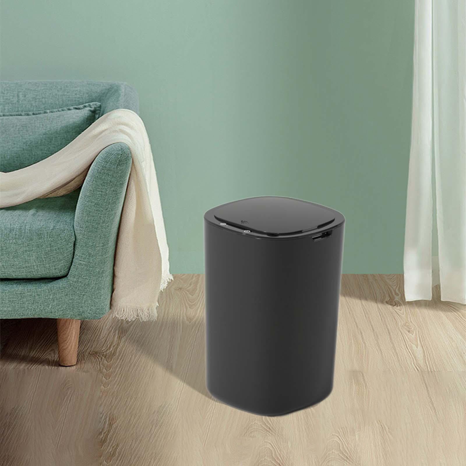 Axioma Sealed Trash Can 12L Automatic Waste Container Trash Basket Garbage Bin for Home Black