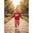 thumbnail image 6 of BemeyourBBs Toddler Baby Boys Girls Valentines Day Outfit Fall Winter Spring Clothes Lover Boy Embroidery Long Sleeve Pullover Crewneck Sweatshirt Heart Plaid Pants Cute 2Pcs Clothing Set, 6 of 9