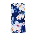thumbnail image 5 of YUGYXL Women's Casual Basic Going Out Tank Tops Loose Fit Sleeveless Crew Neck T Shirts Plus Size Fashion Tie-Dye Tunics Blouse 2025 Summer Floral Graphic Tees Multicolor,M, 5 of 6