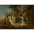 thumbnail image 2 of Anonymous 18x14 Black Ornate Wood Framed Double Matted Museum Art Print Titled - Coriolanus at the Gates of Rome, 2 of 5