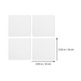 thumbnail image 5 of Dye Sublimation Coaster 32 Pcs Neoprene Cup Wear-Resistant Pad Car Coasters Portable White, 5 of 6