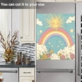 thumbnail image 3 of Yayeee Magnetic Dishwasher Cover for The Front Decoration Home Kitchen Machine Sticker Protector, Retro Beige Rainbow, 3 of 6