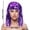 Purple, variant on GIJNRIUIUA Under $5 Metallic Foil Tinsel Party Wig 2026 Summer Sales Straight Bangs Short Rain Fringe Hair Headpiece Shiny Glitter Wigs for Women Men Carnival New Year Birthday Disco Decor