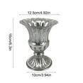 thumbnail image 3 of Iron Decorative Vase - 5" Rustic Flower Holder for Weddings, Home & Office Centerpieces, 3 of 6