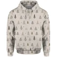 thumbnail image 3 of Sudadera con capucha para hombre con diseño de árbol de Navidad, duradera, nueva, con capucha y sudaderas, marca de ropa para hombre Pinecone, asequible, copo de nieve, 3 of 5