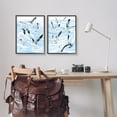 thumbnail image 2 of Stupell Industries Seagulls at Flight Fluid Ocean Blue Waves Black Framed, 16 x 20, 2 of 7