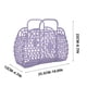 thumbnail image 3 of Amzcrzy Caja De Almacenamiento De Adornos Cesta De Playa Portátil De Plástico Con Forma De Diamante Cesta Para Artículos Diversos Cesta De Almacenamiento De Baño Cesta Blanda Contenedores De Almacena, 3 of 5