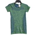 thumbnail image 3 of Nike Dri-FIT Knit Gray Short Sleeve T-Shirt, Shirt Top (644680 010) (S, Deep Royal Blue/Action Green), 3 of 11