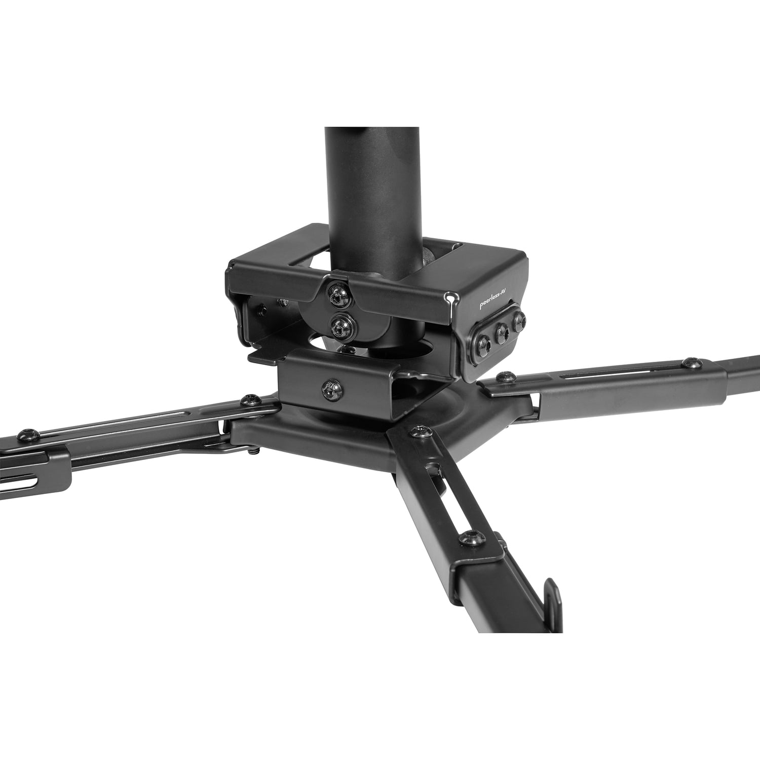 TruVue+ by Peerless-AV Adjustable Universal Projector Mount for Flat or Angled Ceilings, 5.1-In. to 18.5-In. Mounting Pattern, Holds up to 99 Lbs. RRG-UNVTruVue