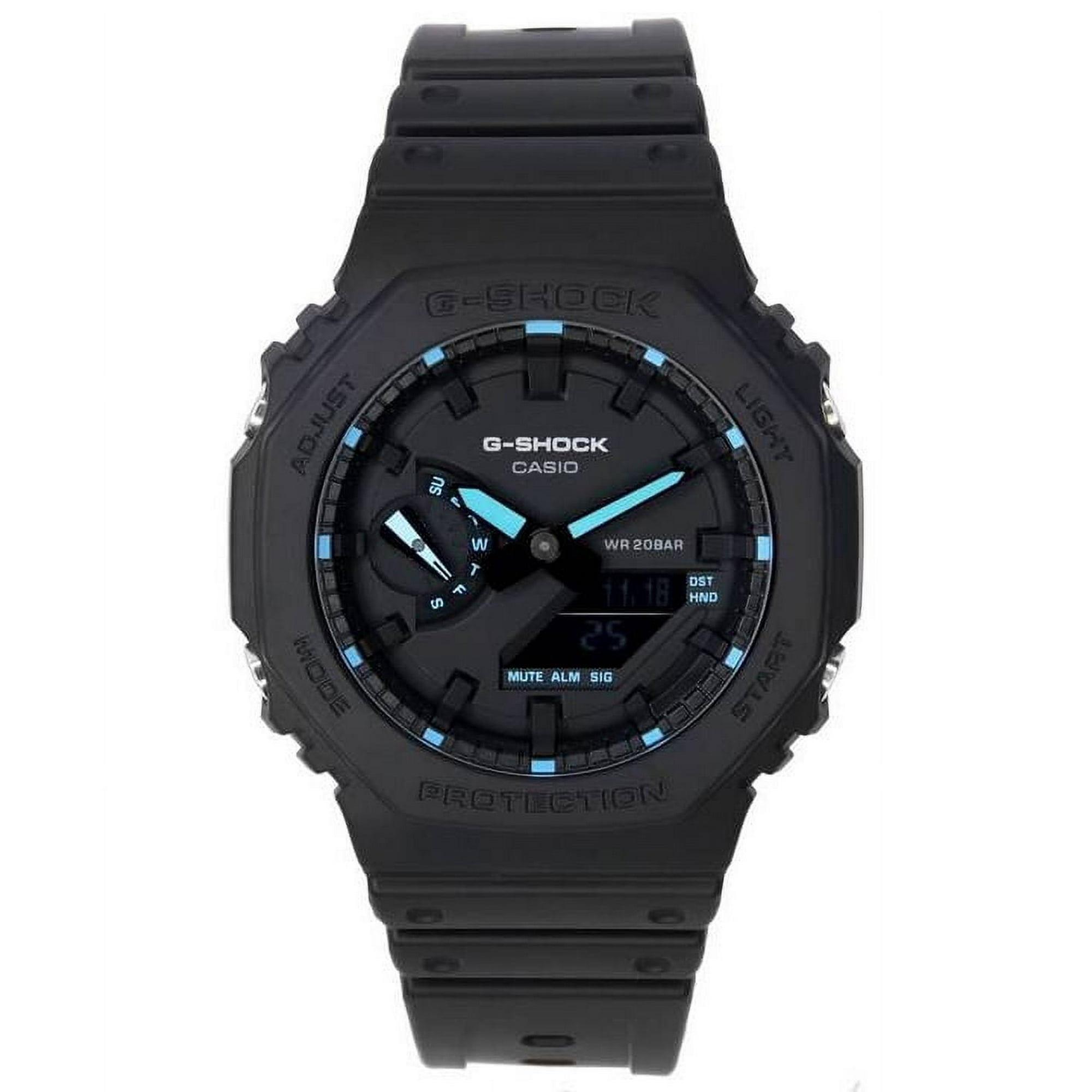Casio G-Shock Neon Accent Analog Digital Quartz GA-2100-1A2 GA2100