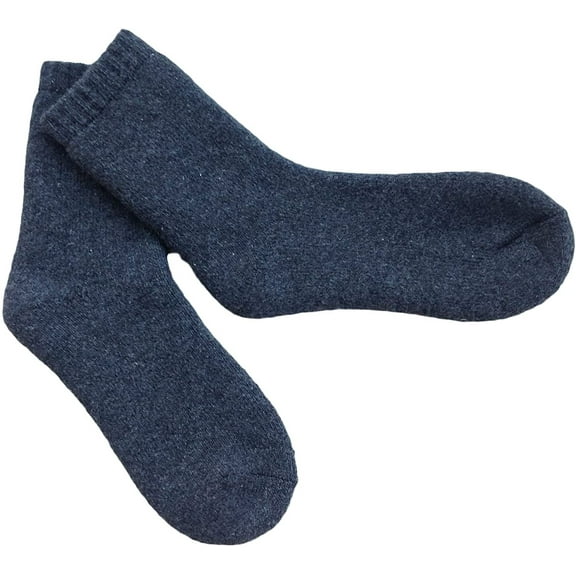 Lian LifeStyle Ultralight Men's 2 Pairs Wool Crew Socks - Great Activewear For Fun Sports, all Season & Weather Size 6-9Dark Grey