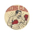 thumbnail image 2 of SIDONKU 60 inch Round Beach Towel Blanket Fashioned Boxing Club Vintage Boxer on for Emblem Old Travel Circle Circular Towels Mat Tapestry Beach Throw, 2 of 2