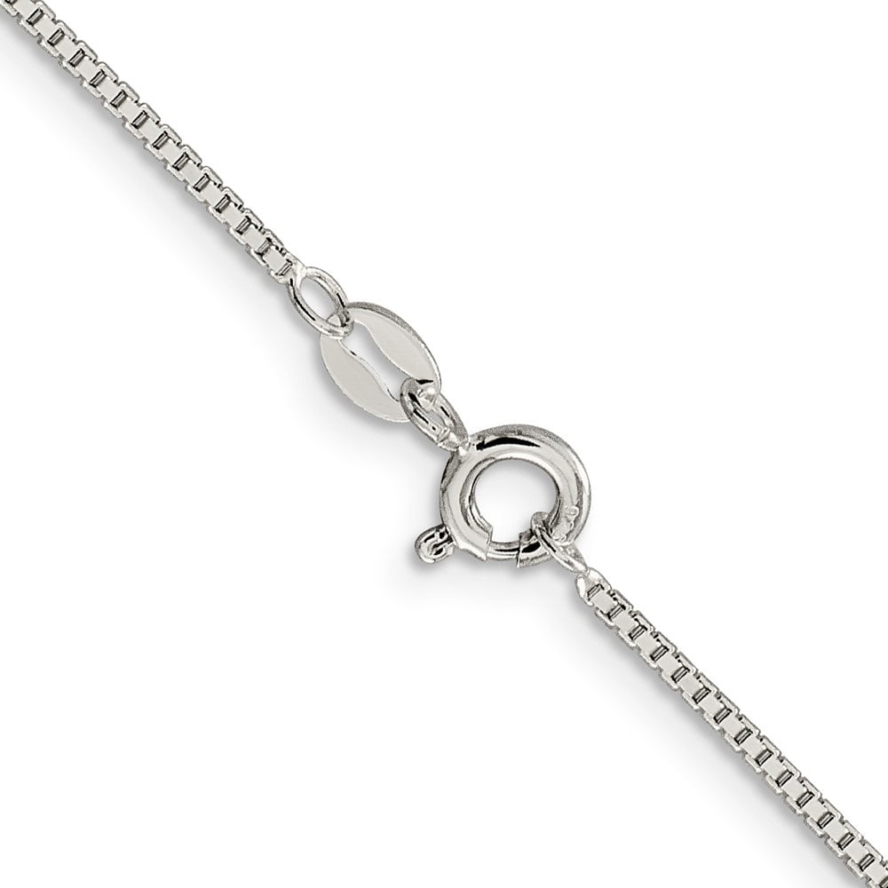 Auriga Fine Jewelry 925 Sterling Silver 1.1mm Box Chain Anklet 10inch for Women