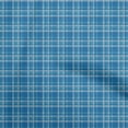 thumbnail image 1 of oneOone Cotton Jersey Blue Fabric Check Diy Clothing Quilting Fabric Print Fabric By Yard 58 Inch Wide, 1 of 4