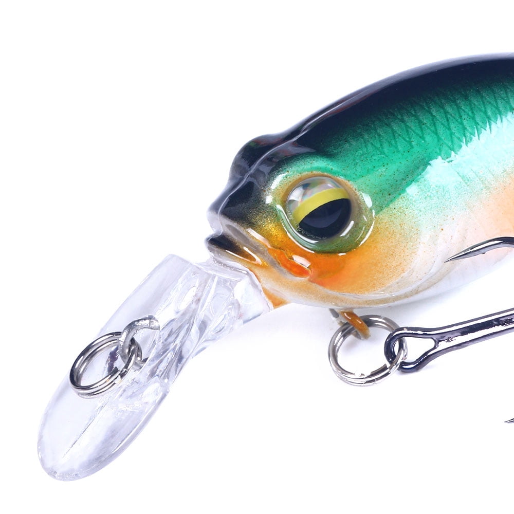 HENGJIA Crank Baits for Bass Fishing 10PCS Plopper Fishing Lure Shallow Diving Crank Bait Square Bill Crankbaits Fishing Lures
