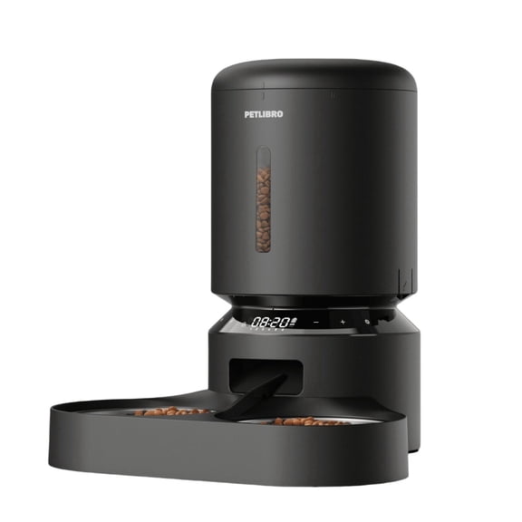 PETLIBRO Automatic Cat Feeder, Single Stainless Tray for Cats & Dogs, 5G WiFiApp Control,Black