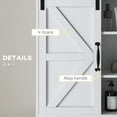 thumbnail image 6 of Farmhouse Bathroom Wall Cabinet, Sliding Barn Door Storage, Over Toilet Cabinet, White, 6 of 9
