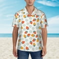 thumbnail image 6 of Picia Floral Strawberr Gentle Cotton Regular Fit Short Sleeve Casual Hawaiian Shirt for Men-Small, 6 of 9