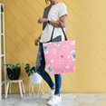 thumbnail image 4 of FORMRS Womens Canvas Tote Bag with Zipper Inner Pocket Shoulder Handbag, Love Connection, 4 of 7