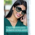 thumbnail image 3 of Gafas de sol Joopin Oversized Polarized para mujer negro/verde, 3 of 6