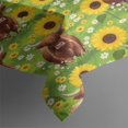 thumbnail image 3 of Highland Cow Sunflower Field Pattern Rectangle Tablecloth 60"x84",Waterproof Polyester Rectangle Table Cloth, Wipeable Spillproof Polyester Tablecloth for Dining, Camping, Indoor and Outdoor, 3 of 5
