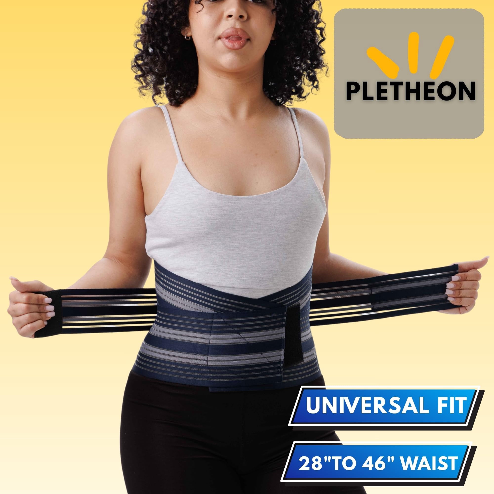 Adjustable Lumbar Support Belt for Lower Back Pain Relief Waist Brace for Men and Women | Posture Correction & Spine Support