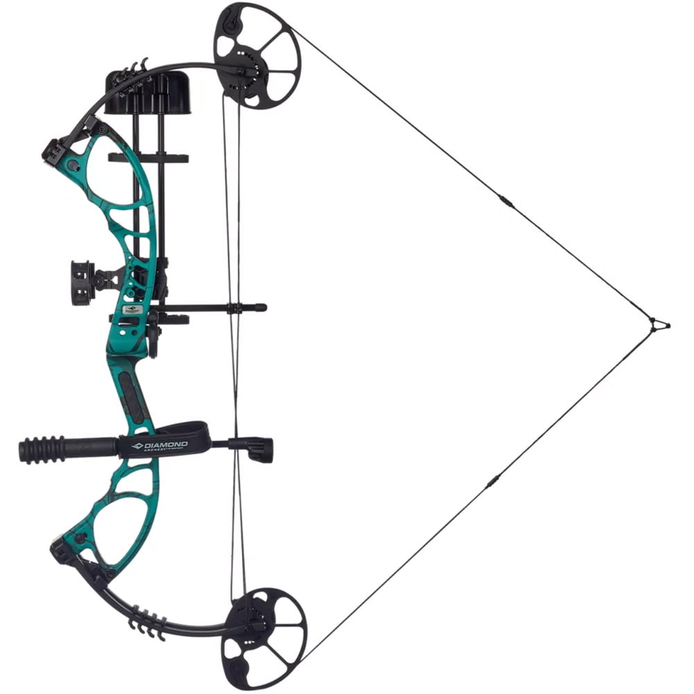 Diamond Edge XT Compound Bow Package Right Hand 70 lb Teal Country Roots
