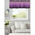 thumbnail image 3 of Curtain Valance for Windows,Modern Gradient Purple Geometric Kitchen Valances Rod Pocket Short Curtains,Abstract Stereo Aesthetics Window Treatment Panel for Bedroom Bathroom 42x18in, 3 of 9