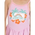 thumbnail image 4 of Barbie Girls Sleeveless Graphic Romper, Sizes 4-12, 4 of 7