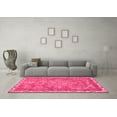 thumbnail image 3 of Ahgly Company Indoor Square Abstract Pink Modern Area Rugs, 6' Square, 3 of 4