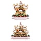 thumbnail image 1 of 2x Adornos colgantes para árboles de Navidad Elk Deer Family Colgante Decoración para puerta de, 1 of 9