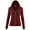 BURGUNDY, variant on Women Regular Slim Fit Lightweight Zip UP Cotton Blend Hooded Jacket