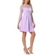 thumbnail image 4 of INSPIRE CHIC Vestido de Mujer de Malla con Corazón, Manga Larga, Estilo Gótico, Vestido de Cóctel Mini en Color Púrpura Claro, 4 of 8
