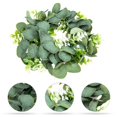 thumbnail image 3 of Summer Decor Wedding Flower Wreaths Artificial Eucalyptus Wreath Spring Garland Front Door Flower Wreath, 3 of 3
