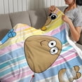 thumbnail image 3 of Pou anti-pilling, suave, ligera, esponjosa y acogedora de lujo para hogar y cocina – Perfecta para niños y adultos,130X150cm, 3 of 6