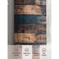 thumbnail image 6 of Vintage Wooden Sheer Curtains 72 Inch Length 2 Panels Set, Farmhouse Retro Shabby Wood Voile Window Treatment Rod Pocket Curtains Sheers Drapes for Bedroom/Living Room/Kitchen 52"x72"x2, 6 of 7