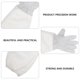 thumbnail image 5 of Guantes protectores de apicultura Herramientas de trabajo Portátiles Piel de oveja blanca Algodón, 5 of 6