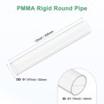 thumbnail image 3 of Tubo de acrílico rígido claro de 1 paquete, 44 mm [1.73"] ID x 50 mm [1.97"] OD tubo redondo de plástico para sistema de enfriamiento de agua / lámparas / fuentes / acuarios [305 mm / 12 IN], 3 of 7