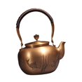 thumbnail image 5 of TISHITA Copper Teapot Boiling Water Pot Retro Handmade Kung Fu Teapot Hot Water Kettle Coffee Pot for Tea Office Camping Kitchen Home Pattern, 5 of 8