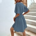 thumbnail image 4 of Robe d'Été pour Femmes, Robe d'Été Décontractée pour Femmes, Mode d'Été Décontractée pour Femmes Robe à Manches Courtes Col en V, 4 of 6